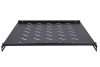 Extralink 1U 500mm Black | Fixed shelf | 19", 502 x 472mm, for 800mm depth cabinets