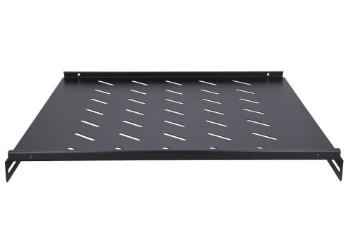 Extralink 1U 500mm Black | Fixed shelf | 19", 502 x 472mm, for 800mm depth cabinets