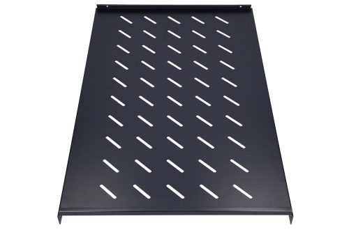 Extralink 1U 750mm Black | Fixed shelf | 19", 752 x 472mm, for 1000mm depth cabinets
