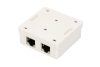 Extralink | Wall mount outlet | 2x RJ45 KAT5E STP