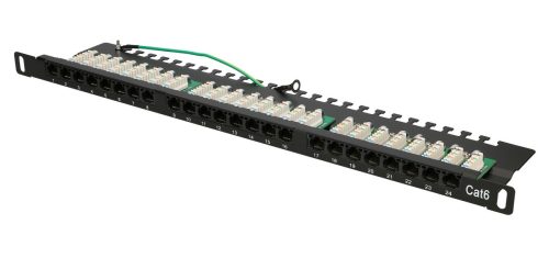 Extralink CAT6 UTP 0.5U | Patchpanel | 24 port