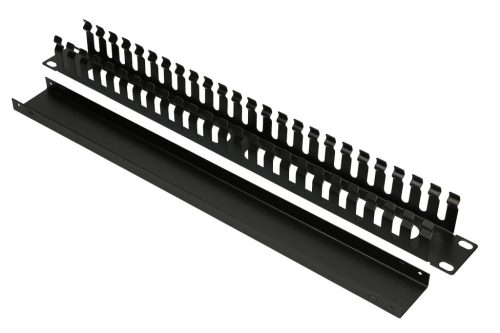 Extralink | Cable organizer | 1U with metal cover