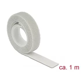   Delock Hurkolható rögzítők, 1 m x 13 mm (H x Sz) tekercs, szürke (18274)