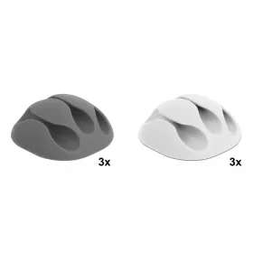   Delock Kábeltartó három kábelrendezovel 6 darabos készlet (18297)