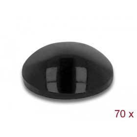   Delock Gumi alátét öntapadós 8 x 3 mm 70 db. fekete (18308)