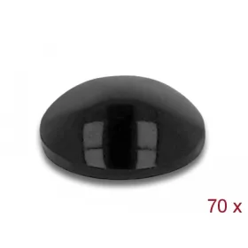   Delock Gumi alátét öntapadós 8 x 3 mm 70 db. fekete (18308)
