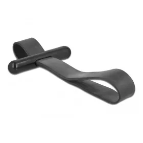 Delock Kábelkötés fekete gumi hurokkal