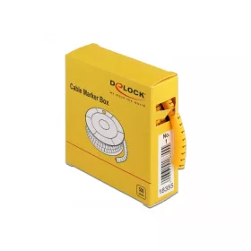 Delock 500 db. sárga kábeljelző doboz No. 1