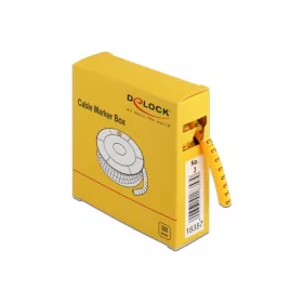 Delock 500 db. sárga kábeljelző doboz No. 3