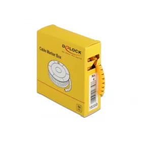 Delock 500 db. sárga kábeljelző doboz No. 4