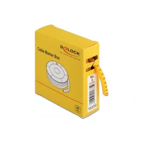 Delock 500 db. sárga kábeljelző doboz No. 5