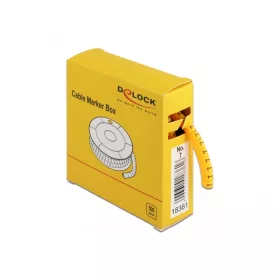 Delock 500 db. sárga kábeljelző doboz No. 7