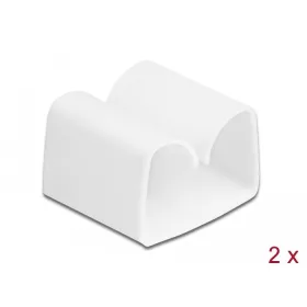 Delock Kábeltartó 2 db. Fehér (18395)