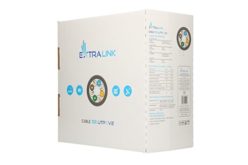 Extralink CAT5E UTP (U/UTP) V2 Indoor | Twisted pair | 305M