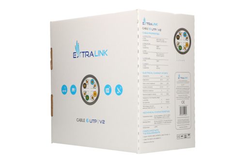 Extralink CAT6 UTP (U/UTP) V2 Indoor | Twisted pair | 305M