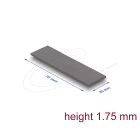   Delock Hővezető párna 70 x 20 x 1,75 mm M.2 modulokhoz 3,0 W/mK