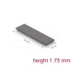 Delock Hővezető párna 70 x 20 x 1,75 mm M.2 modulokhoz 3,0 W/mK