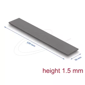   Delock Hővezető párna 120 x 20 x 1,5 mm M.2 modulokhoz 3,0 W/mK