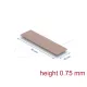 Delock Hővezető párna 70 x 20 x 0,75 mm M.2 modulokhoz 3,0 W/mK   nem szilikon anyagú