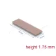 Delock Hővezető párna 70 x 20 x 1,75 mm M.2 modulokhoz 3,0 W/mK   nem szilikon anyagú