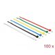 Delock színes kábelkötözők, 200mm x 3.6 mm, 100 darab