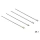 Delock Rozsdamentes acél kábelkötegelők, 200 x 4,6 mm (H x Sz), 20 darab