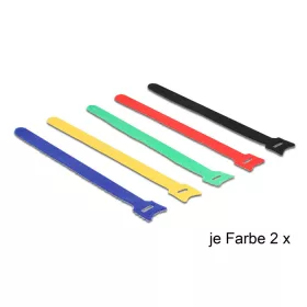   Delock Hurkolható rögzítők, 240 x 12 mm (H x Sz), 10 darab, színes (18636)