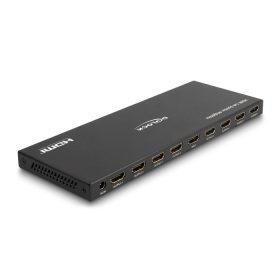   Delock HDMI elosztó 1 x HDMI megoszlik 8 x HDMI-vé, 4K 60 Hz kimenettel és downscalerrel (18654)