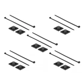   Delock Kábelkötegelő talp 40 x 40 mm, kábelkötegelővel, melynek hossza 250 mm x szélessége 7,2 mm fe (18675)
