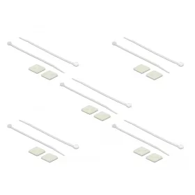   Delock Kábelkötegelő talp 25 x 25 mm, kábelkötegelővel, melynek hossza 150 mm x szélessége 3,6 mm fe (18677)