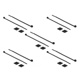   Delock Kábelkötegelő talp 20 x 20 mm, kábelkötegelővel, melynek hossza 200 mm x szélessége 2,5 mm fe (18680)