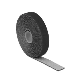   Delock Hurkolható rögzítok, 5 m x 20 mm (H x Sz) tekercs, fekete (18715)