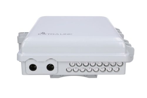 Extralink Emma V2 | Fiber optic terminal box | 16 core, white, min-span