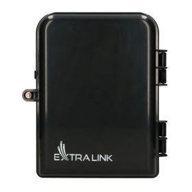   Extralink Eliza V2 | Fiber optic terminal box | 16 core, black, mid-span