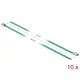Delock Rozsdamentes Acél Kábelkötegek Hossza 500 x Szélesség 4,6 mm zöld 10 db. (18804)