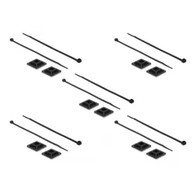   Delock Kábelkötegelő talp 25 x 25 mm, kábelkötegelővel, melynek hossza 300 mm x szélessége 4,8 mm fe (18831)