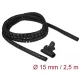 Delock Spirális kábelburkolat behúzó eszközzel 2,5 m x 15 mm fekete