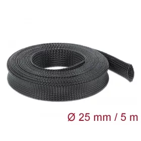   Delock Fonott kábelharisnya nyújtható 5 m x 25 mm fekete (18851)