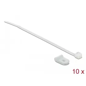   Delock Fehér színű, összekapcsoló pánt készlet 3,2 mm H 100 x Sz 2,5 mm kábelekkel (18859)