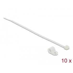   Delock Fehér színű, összekapcsoló pánt készlet 7,9 mm H 250 x Sz 3,6 mm kábelekkel (18865)