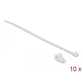   Delock Fehér színű, összekapcsoló pánt készlet 7,9 mm H 250 x Sz 3,6 mm kábelekkel (18865)