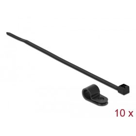   Delock Fekete színű, összekapcsoló pánt készlet 7,9 mm H 250 x Sz 3,6 mm kábelekkel (18866)