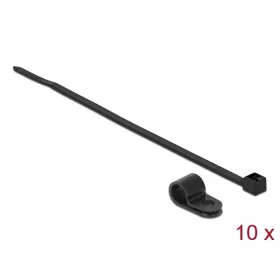   Delock Fekete színű, összekapcsoló pánt készlet 7,9 mm H 250 x Sz 3,6 mm kábelekkel (18866)