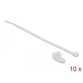   Delock kábelkötegelő rögzítő kiegészítővel fehér (18869)