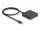 Delock USB 10 Gbps USB Type-C kapcsoló fekete (18911)