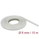 Delock Üvegszálas borítás 10 m x 8 mm fehér