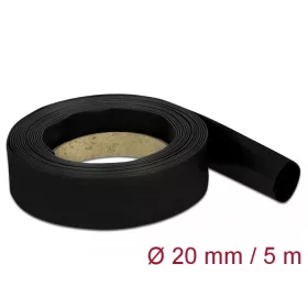 Delock Fekete zsugorcső 5 m x 20 mm