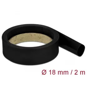 Delock Fekete zsugorcső 2 m x 18 mm