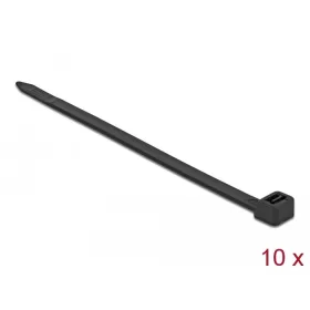   Delock Kábelkötegelő 550 x 8,8 mm (H x Sz), 10 darab fekete (18991)