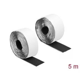   Delock Velcro öntapadó tépőzáras szalag-szett, H 5 m és Sz 50 mm fekete (19073)